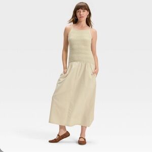 Women's Drop Waist Maxi Sweater Dress - Universal
Thread™ Tan